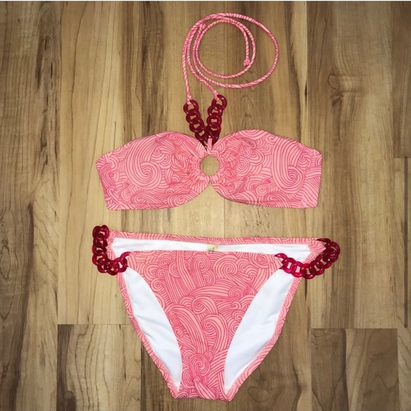 Victoria’s Secret bikini pink bandeau top pink - Picture 4 of 6